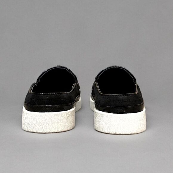 Vionic Effortless Nubuck Patent Trim Mules Slip On Slides Sneakers Black - Picture 4 of 16